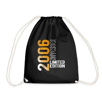 November 2006 Limited Edition Year of birth - Drawstring Bag - black - Front