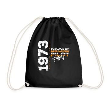 1973 Drone Drones Drone Drone Pilot Limited - Drawstring Bag - black - Front