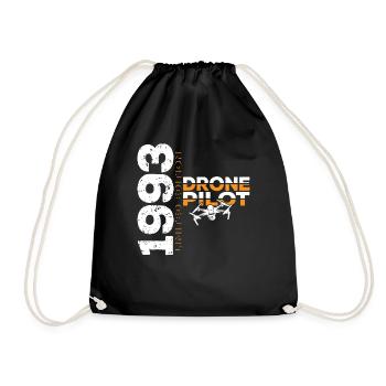 1993 Drone Drones Drone Drone Pilot Limited - Drawstring Bag - black - Front