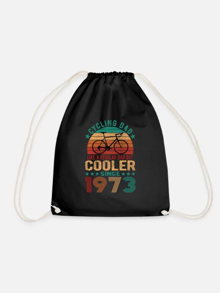 Cycling Dad Like A Regular Dad Cooler Since 1973 - Turnbeutel - Schwarz
