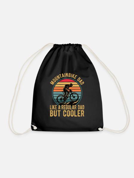 Mountainbike Dad Like A Regular Dad But Cooler - Turnbeutel - Schwarz