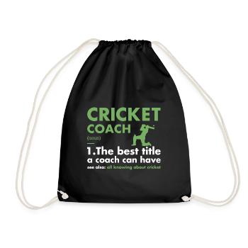 Définition de l’entraîneur sportif Cricket - Sac de sport léger - noir - Devant
