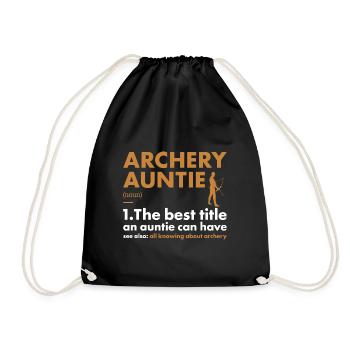 Sport Auntie Tir à l’arc - Sac de sport léger - noir - Devant