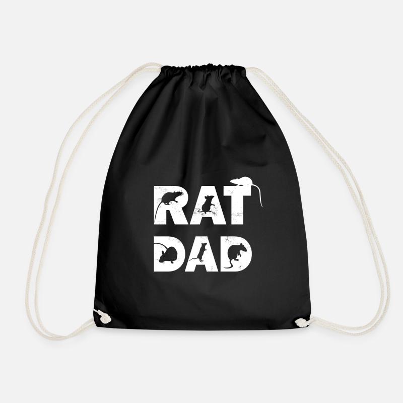 Rat rats - Drawstring Bag - black