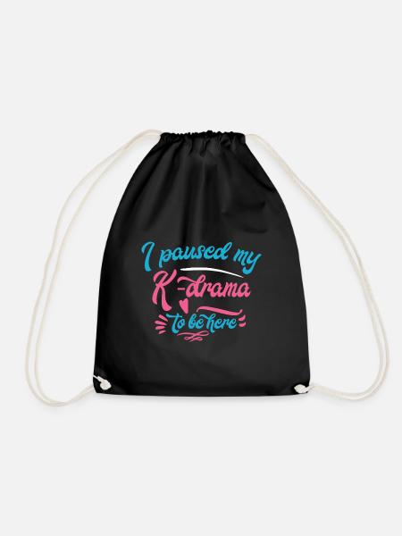 K-Pop K-Drama Kpop Kdrama Corée Hallyu Séoul - Sac de sport léger - noir