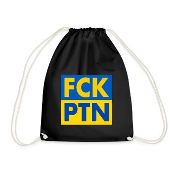 Fck ptn - Drawstring Bag - black - Front