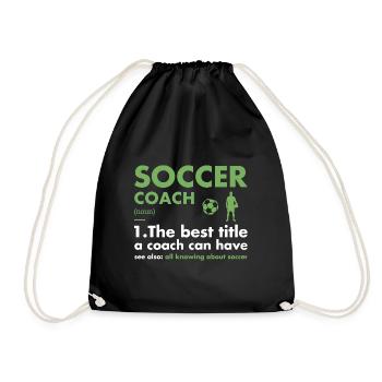 Entraîneur sportif Définition Soccer - Sac de sport léger - noir - Devant