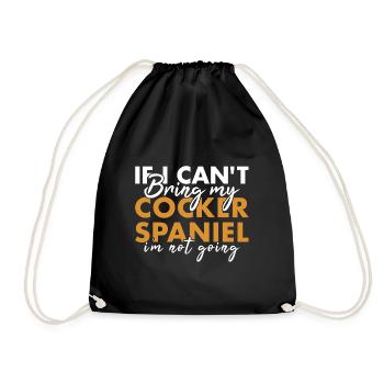 Chien Si je ne peux pas amener mon Corgi, je n’irai pas - Sac de sport léger - noir - Devant