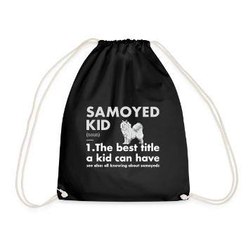 Définition de l'enfant Samoyède - Sac de sport léger - noir - Devant