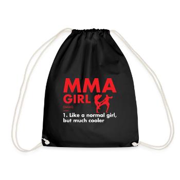 Sport Girl Definition MMA - Turnbeutel - Schwarz - Vorne