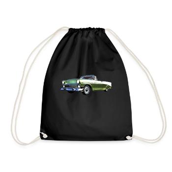 old car - Drawstring Bag - black - Front