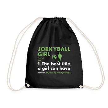 Sport Girl Definition Jorkyball - Drawstring Bag - black - Front