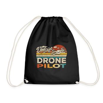 Drone Drone Drone Quadricoptère Anniversaire - Sac de sport léger - noir - Devant