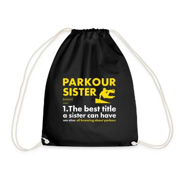 Traceur Sister Définition Parkour - Sac de sport léger - noir - Devant