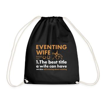 Rider Wife Definition Eventing - Turnbeutel - Schwarz - Vorne