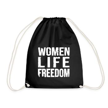 Women life freedom - Sac de sport léger - noir - Devant