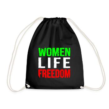 Women life freedom iran - Turnbeutel - Schwarz - Vorne