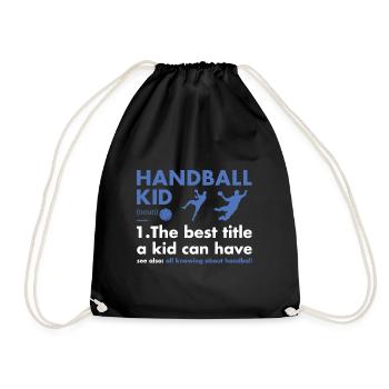 Sport Kid Definition Handball - Turnbeutel - Schwarz - Vorne