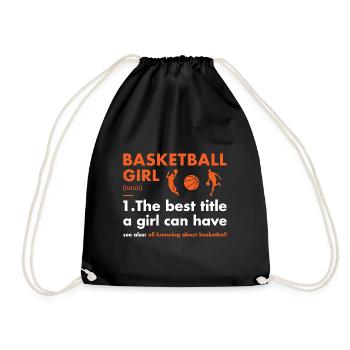 Sport Girl Définition Basketball - Sac de sport léger - noir - Devant