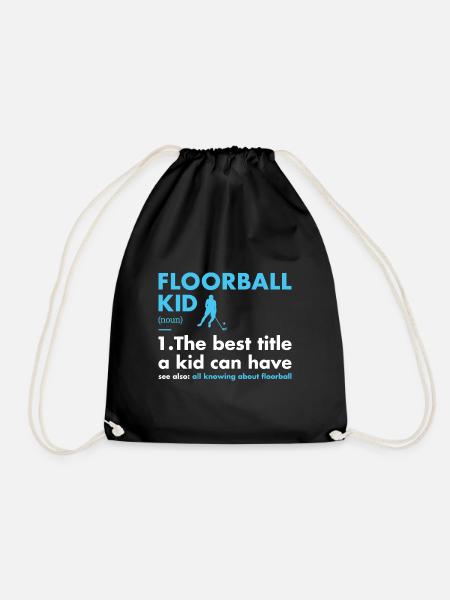 Sport Kid Definition Floorball - Turnbeutel - Schwarz