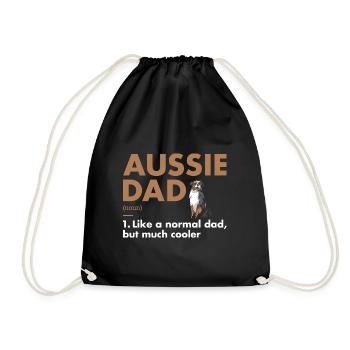 Dog Aussie Dad Definition - Turnbeutel - Schwarz - Vorne