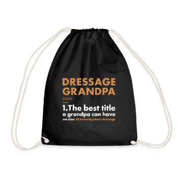Cavalier Grand-père Définition Dressage - Sac de sport léger - noir - Devant