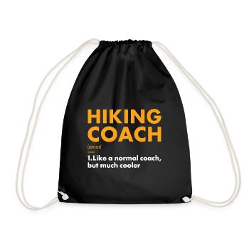 Hiker Coach Definition Hiking - Turnbeutel - Schwarz - Vorne