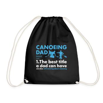 Canoéiste Papa Définition Canoë - Sac de sport léger - noir - Devant