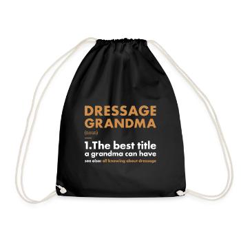 Cavalier Mamie Définition Dressage - Sac de sport léger - noir - Devant