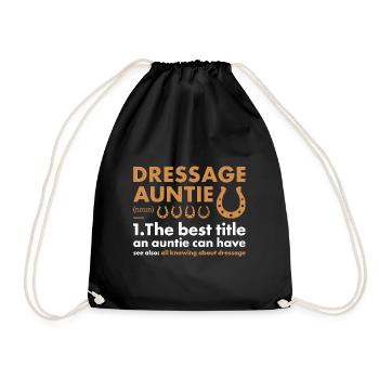 Cavalier Tante Définition Dressage - Sac de sport léger - noir - Devant