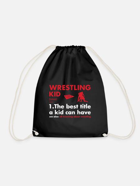 Sport Kid Definition Wrestling - Turnbeutel - Schwarz