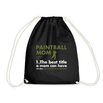 Sport Maman Définition Paintball - Sac de sport léger - noir - Devant