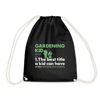 Jardinier Kid Définition Jardinage - Sac de sport léger - noir - Devant