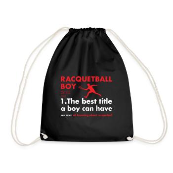 Sport Boy Définition Racquetball - Sac de sport léger - noir - Devant