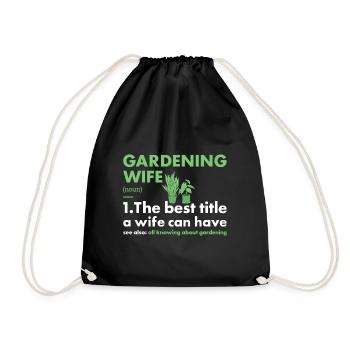 Jardinier Femme Définition Jardinage - Sac de sport léger - noir - Devant