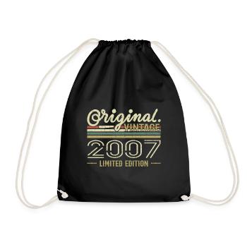 2007 Anniversaire Rétro 2007 Original 2007 Vintage - Sac de sport léger - noir - Devant