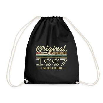 1997 Retro Anniversary 1997 Original 1997 Vintage - Drawstring Bag - black - Front