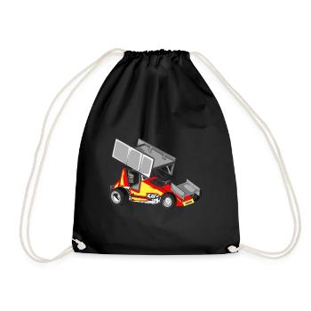 Voiture de course voiture de course - Sac de sport léger - noir - Devant