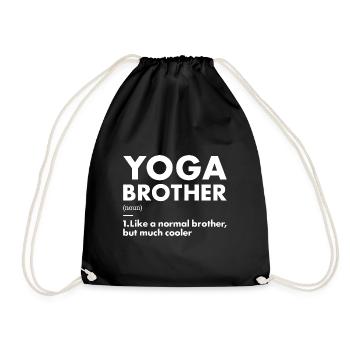 Yogi Brother Definition Yoga - Turnbeutel - Schwarz - Vorne