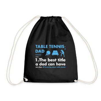 Sport Dad Définition Tennis de Table - Sac de sport léger - noir - Devant