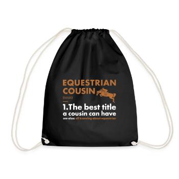 Sport Cousin Définition Équestre - Sac de sport léger - noir - Devant