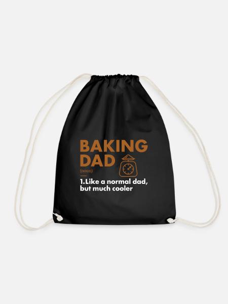 Baker Dad Definition Baking - Turnbeutel - Schwarz