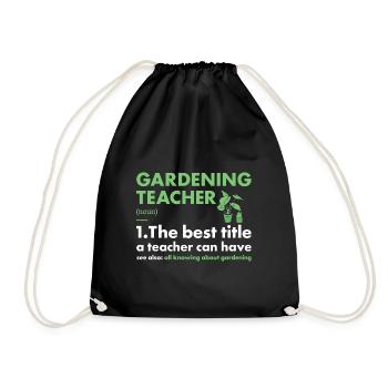 Jardinier Enseignant Définition Jardinage - Sac de sport léger - noir - Devant