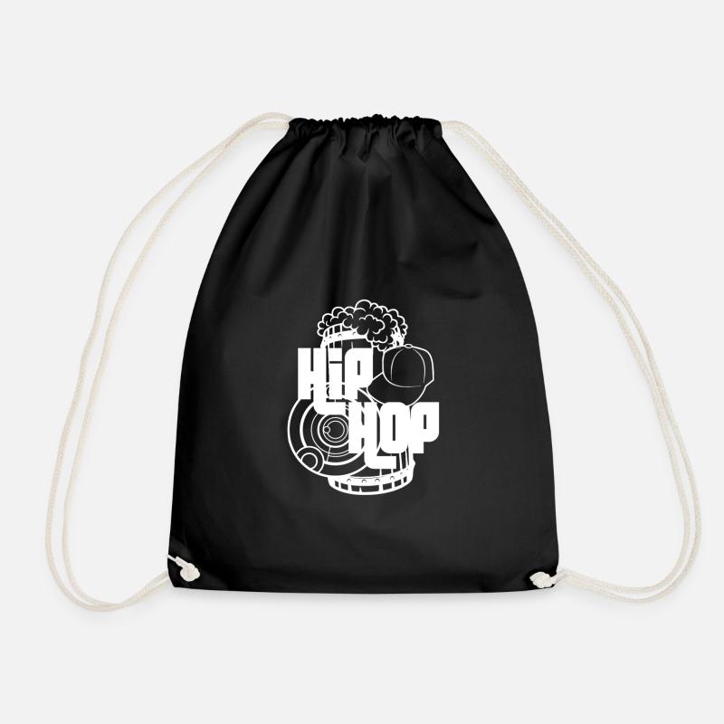 Hip Hop - Turnbeutel - Schwarz