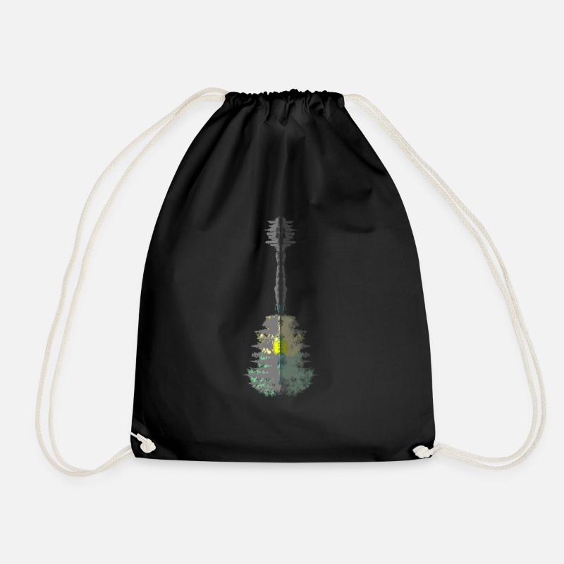 Forêt de guitare - Sac de sport léger - noir