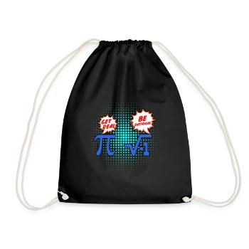 Mathematics Pi rational number - Drawstring Bag - black - Front