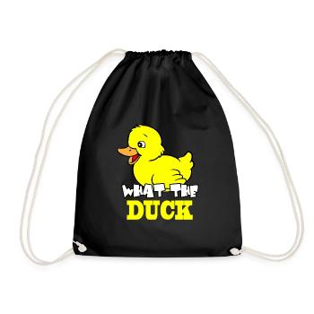 What the Duck - Drawstring Bag - black - Front
