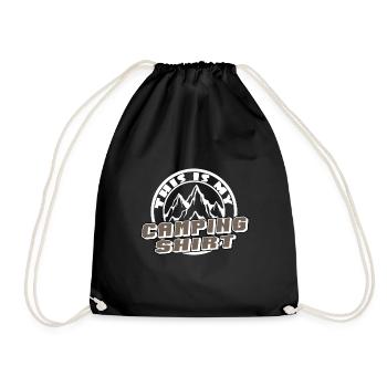 C'est ma chemise de camping - Sac de sport léger - noir - Devant