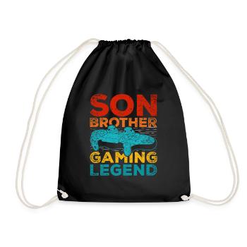 Gaming - Turnbeutel - Schwarz - Vorne