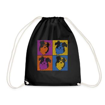 Aussie Dog Gift Pop Art Berger Australien - Sac de sport léger - noir - Devant
